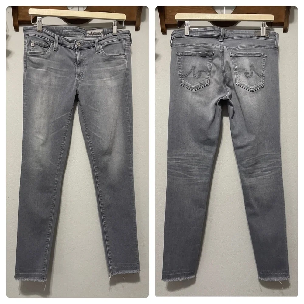 Adriano Goldschmied AG Super Skinny Ankle Gray Jeans 30 - Picture 2 of 12
